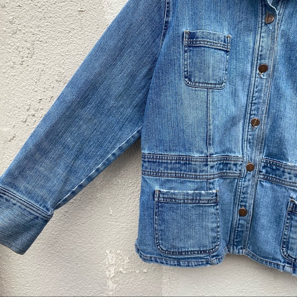 Vintage 90s Jones Sport Denim work chore jacket - Picture 7 of 12